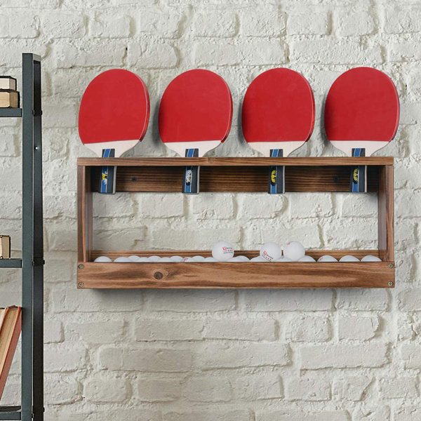 IMMORTAL Ping Pong Paddle Storage Rack Table Tennis Racket Display Wall